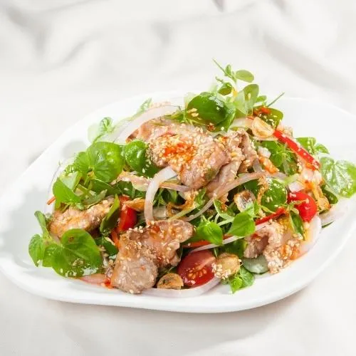 Món nộm rau càng cua thịt bò hấp dẫn