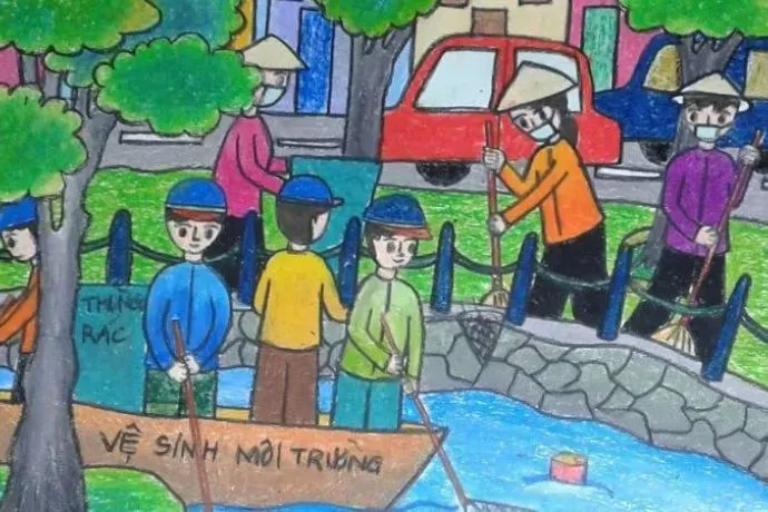 Cộng đồng cùng dọn dẹp vệ sinh, giữ sạch đường phố bảo vệ môi trường