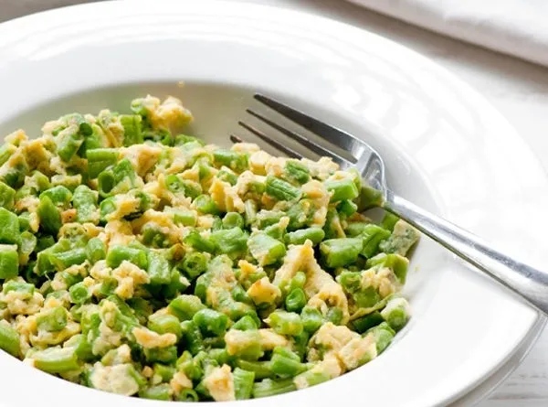 Đậu đũa xào trứng là món ăn bổ dưỡng cho mọi người