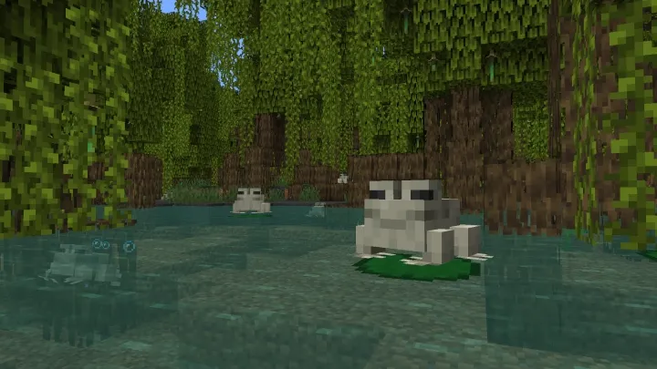 Gamer đang thu hoạch Mangrove Propagule để học cách trồng cây ngập mặn Minecraft