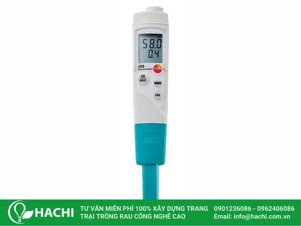 Máy đo pH và EC cần thiết khi trồng hành tây thủy canh nông nghiệp