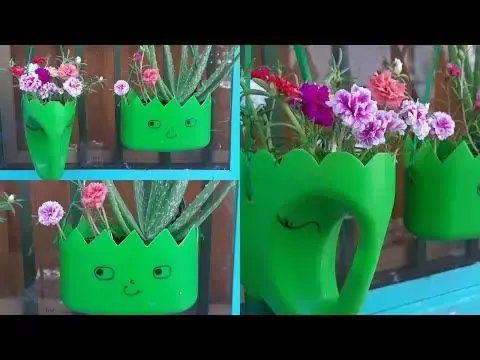 Các ý tưởng Tái chế chai nhựa 5 lít làm chậu trồng cây