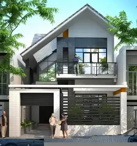 Cây trầu bà được đặt trong chậu treo trang trí