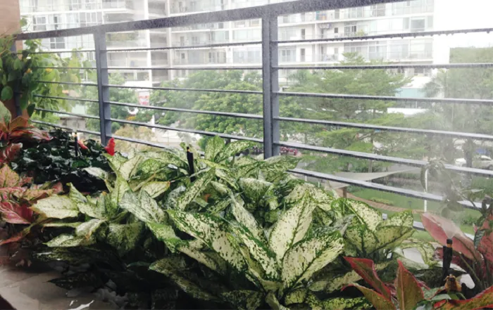 Lắp đặt hệ thống tưới nước tự động tại ban công giúp tiết kiệm thời gian