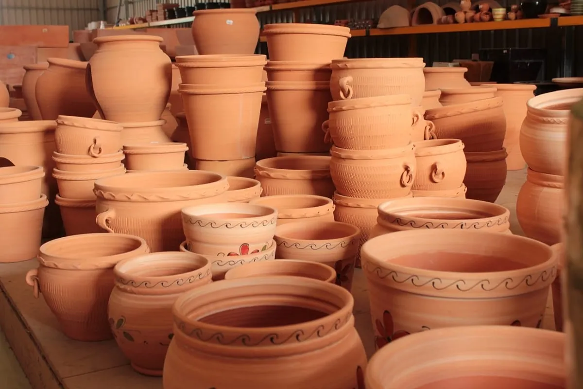 cách chăm sóc chậu đất sét