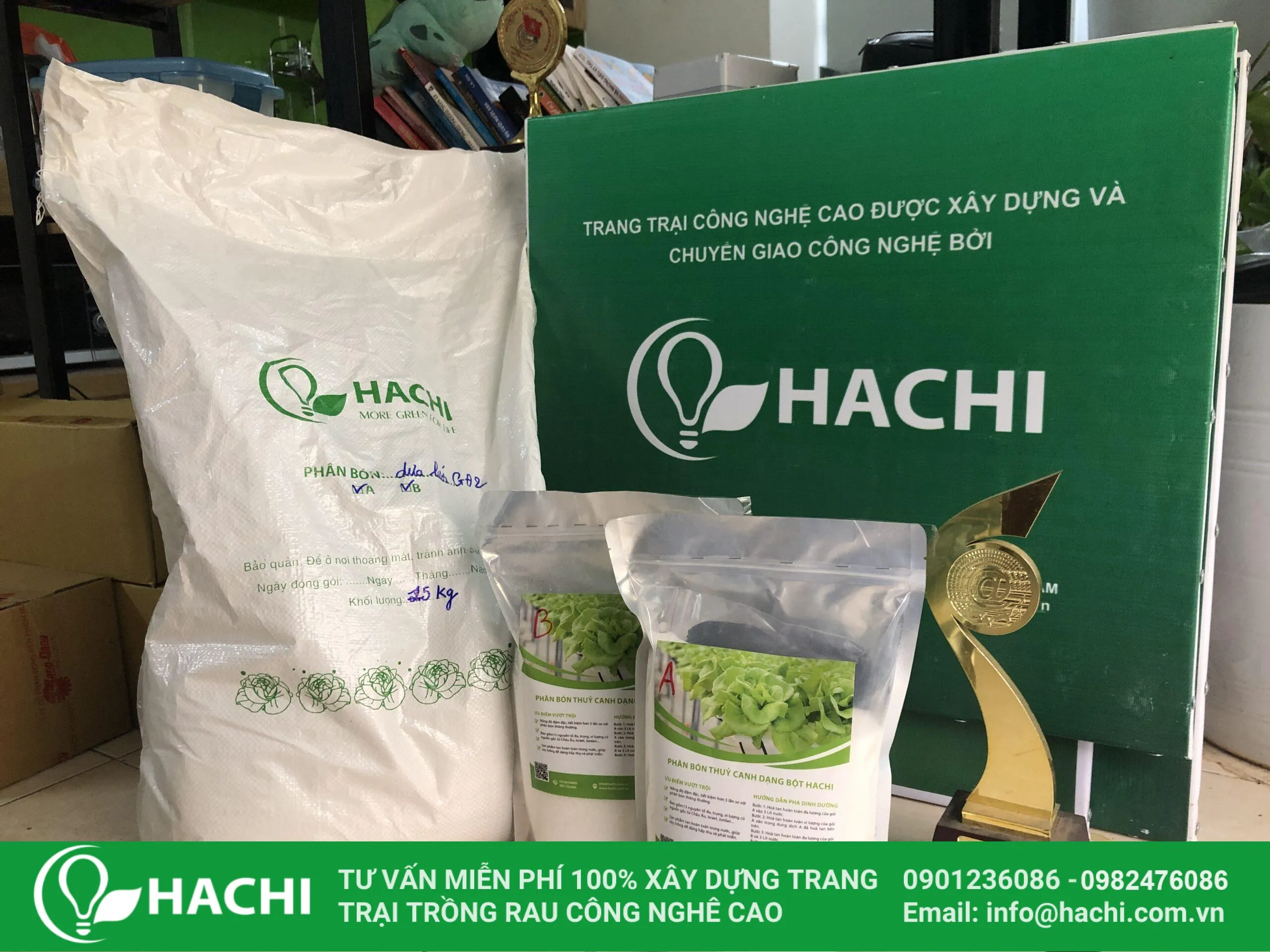 dinh dưỡng thủy canh dạng bột của Hachi