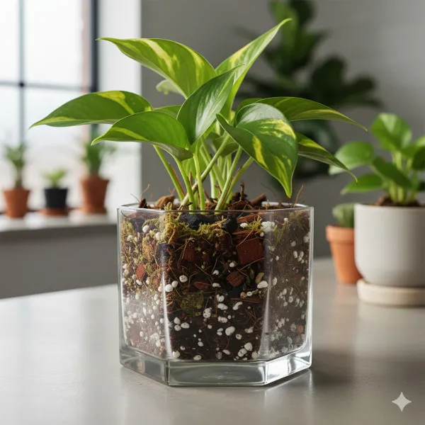 Giá thể trồng trầu bà cần tơi xốp và thoát nước tốt để rễ phát triển