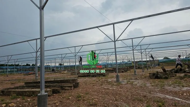 Mô hình khung sườn nhà lưới bằng thép kết hợp dây cáp giúp tối ưu chi phí khi xây dựng