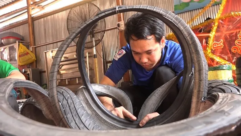 Xử lý và tạo hình lốp xe theo thiết kế